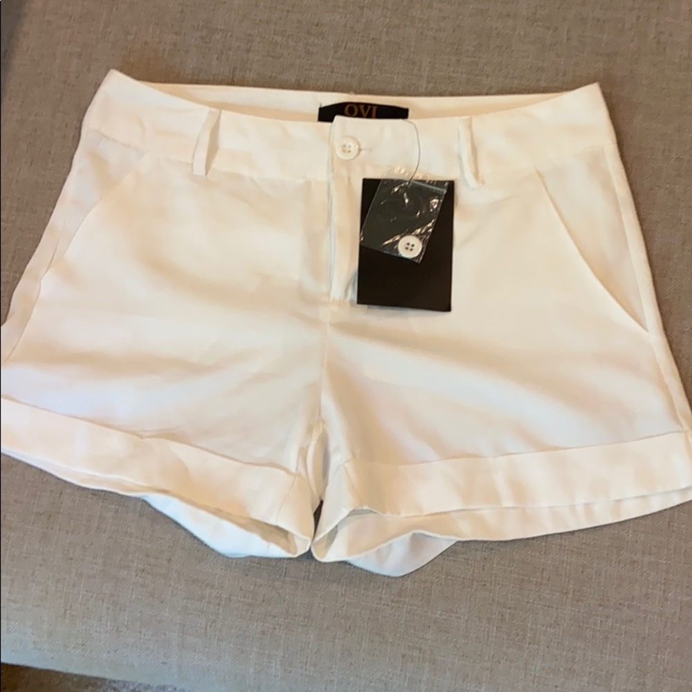 NWT white dress shorts